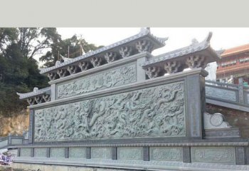 九龍壁雕塑-宗教寺廟園林九龍壁景觀(guān)-石雕