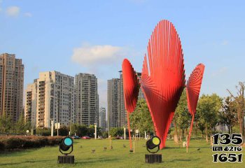 不銹鋼旋風(fēng)，給公園景觀增添抽象美