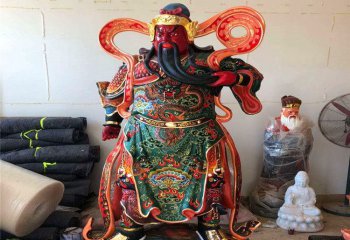 玻璃鋼彩繪關(guān)公，尊貴而神圣