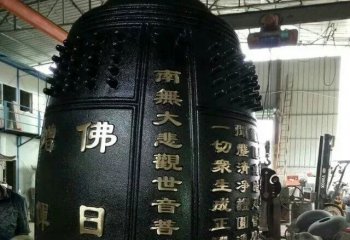 銅鐘雕塑-定制銅鐘寺廟銅雕