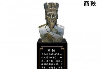 古代名人商鞅頭像銅雕-古代名人銅雕 商鞅頭像銅雕